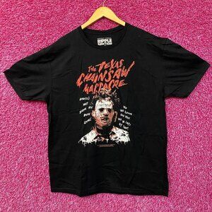 The Texas Chainsaw Massacre Leatherface Horror T-Shirt Size Large